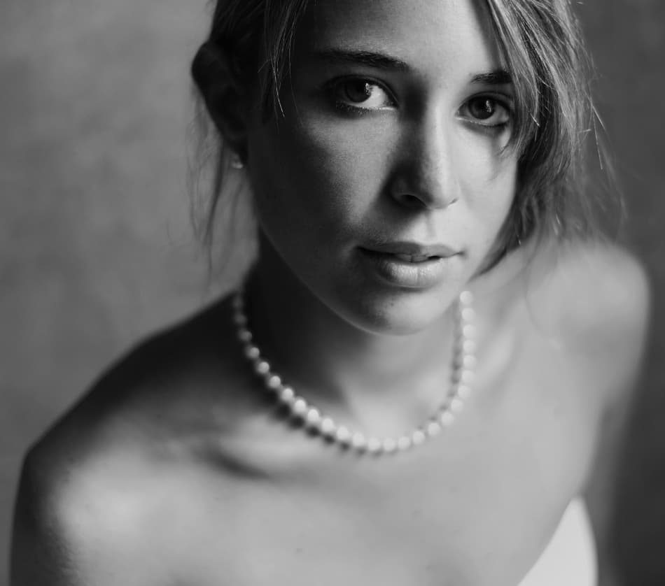 Woman In Pearls by Fulvio Pellegrini — canvas wall art