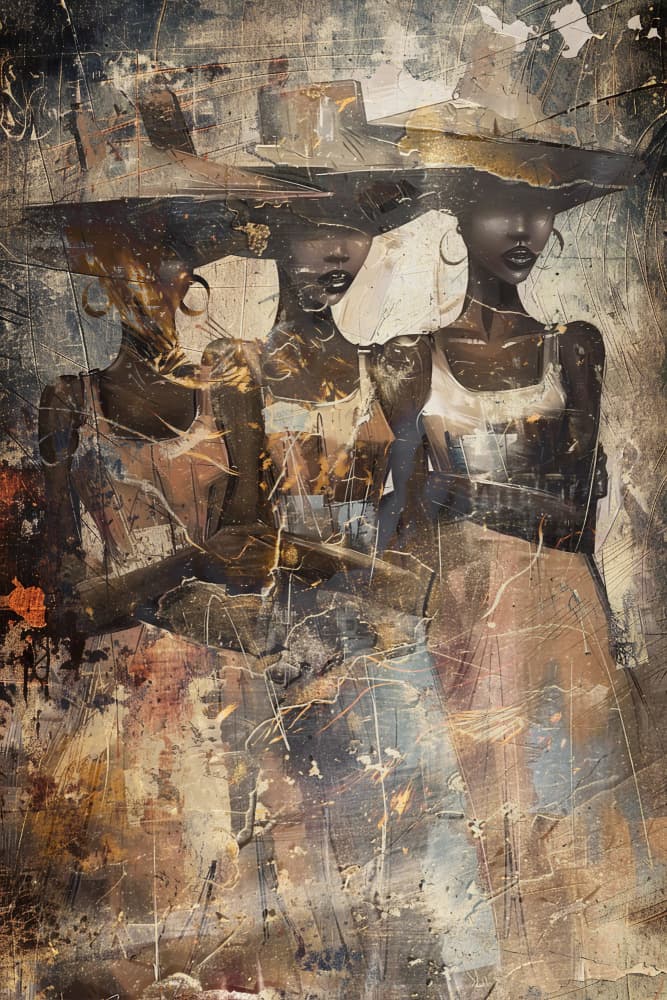Elegant Women in Hats by Rafal Kulik — canvas wall art