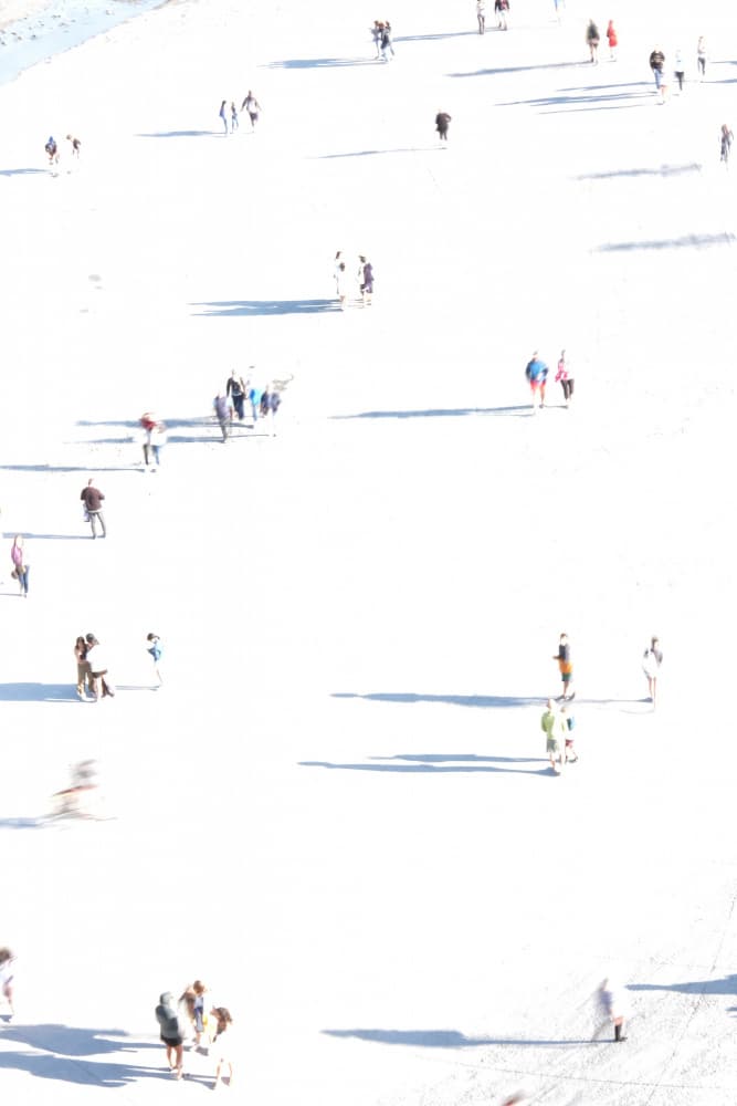 Walking In White by Paolo Bonetti — canvas wall art
