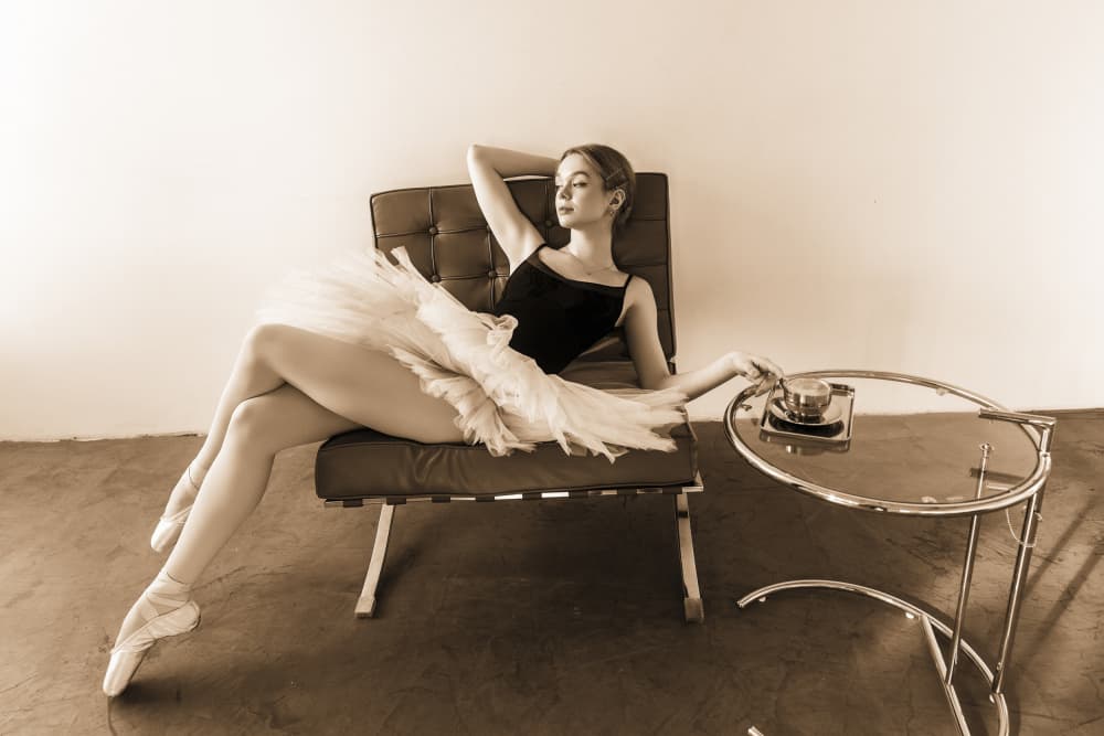Vintage Ballet Repose by Alexandr — canvas wall art