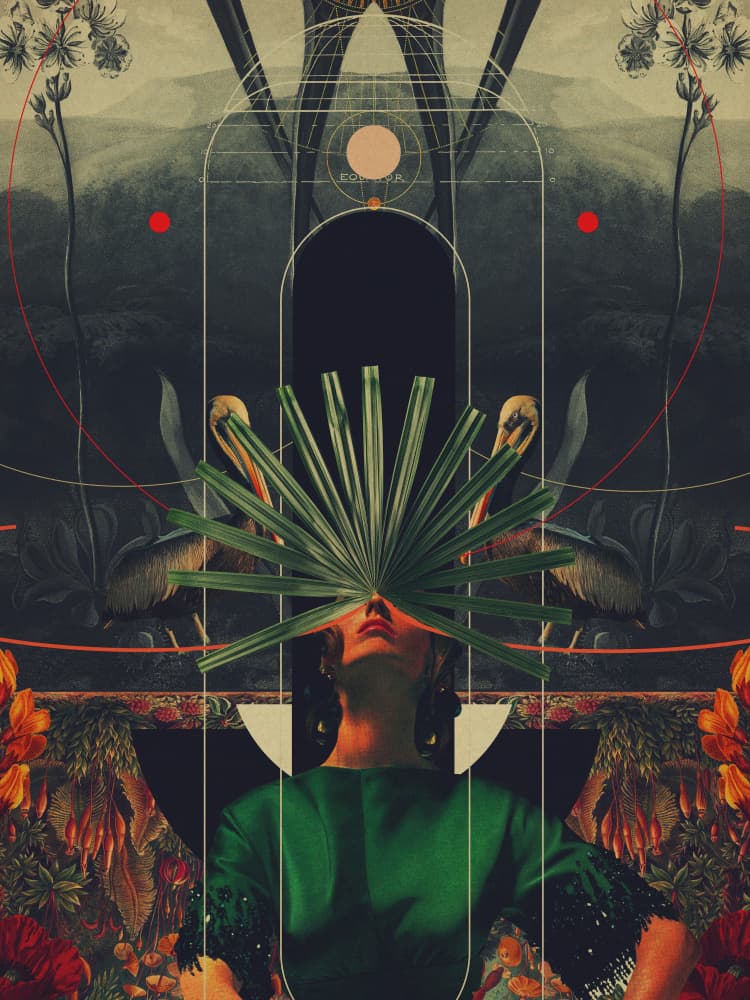 She Saw the Equator by Frank Moth — canvas wall art