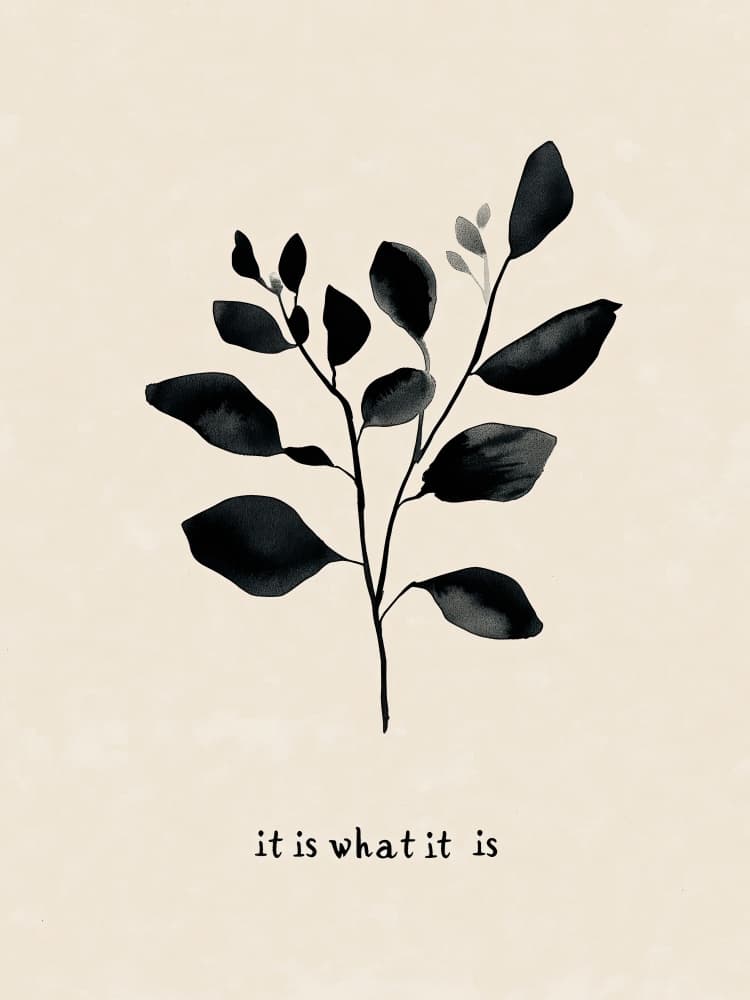 Black Ink Bloom by Treechild — canvas wall art