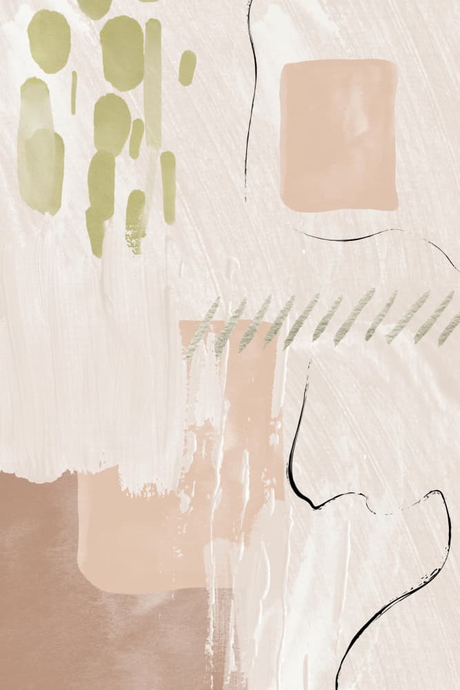 Muted Abstract Forms by Sally Ann Moss — canvas wall art