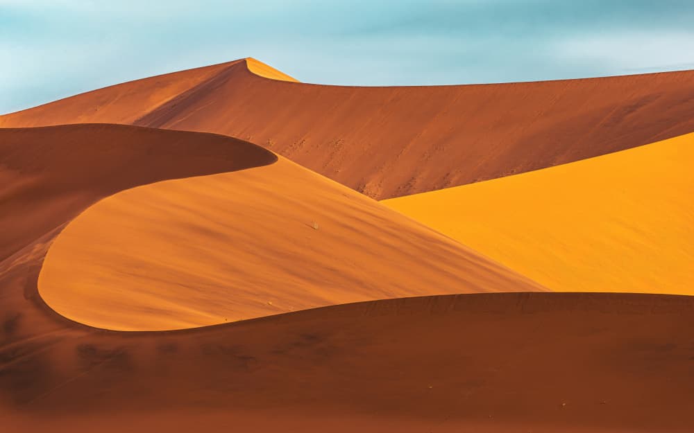 Golden Desert Dunes by Marco Tagliarino — canvas wall art