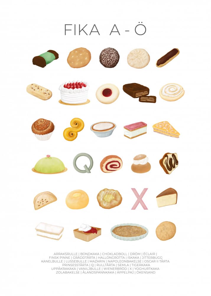 Sweet Fika Delights by Aminah Eleonora — canvas wall art
