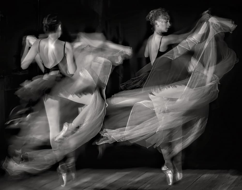 Ethereal Ballet Movement by Katarina Holmström — canvas wall art