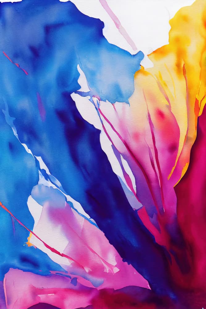 Vibrant Color Flow by Mauro — canvas wall art