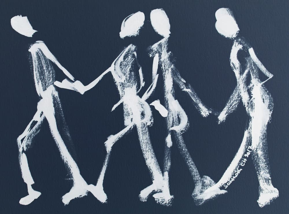 Walking Together by Santhosh ch — canvas wall art
