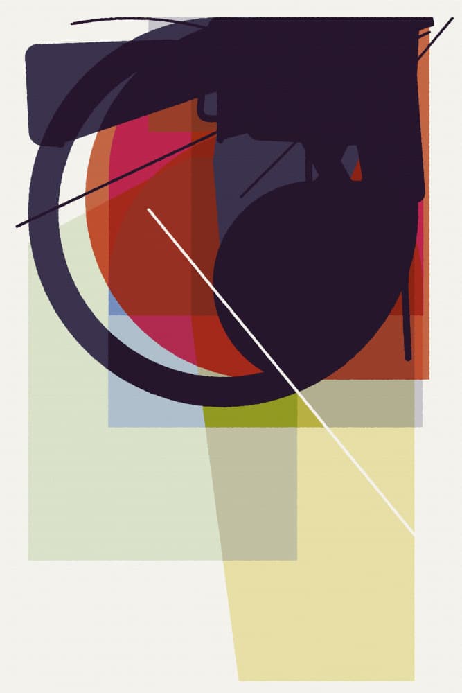 Colorful Abstract Forms by Rafa Mateo — canvas wall art