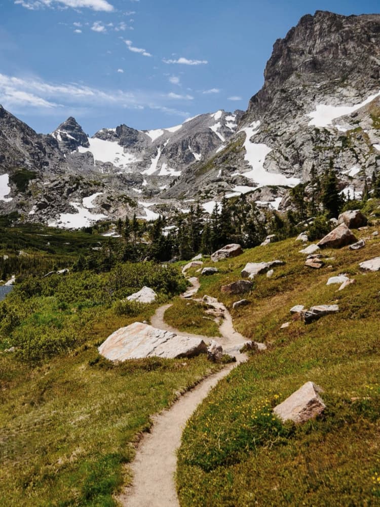 Winding Mountain Trail by Del Mundo Portraits — canvas wall art