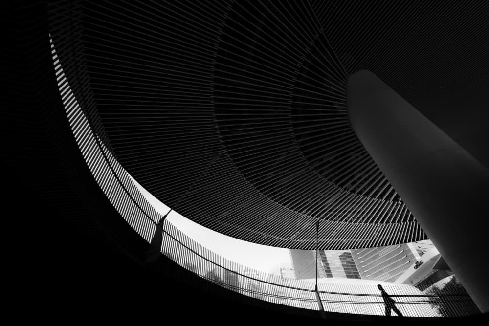 Urban Passage Silhouette by HISASHI ISHIKAWA — canvas wall art