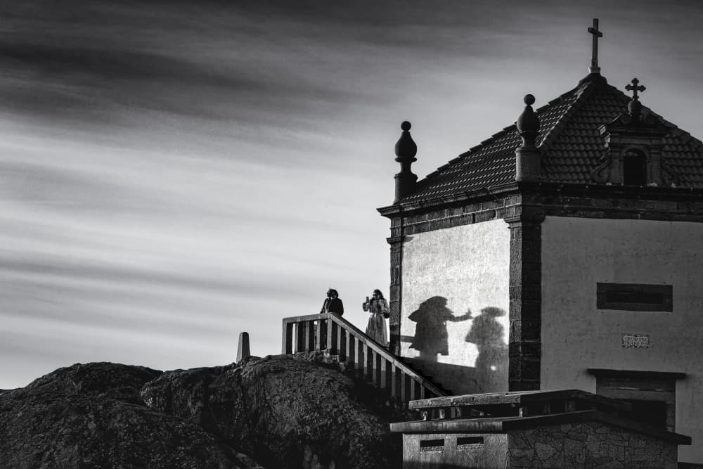 Dramatic Chapel Shadows by Andreas Klesse — canvas wall art