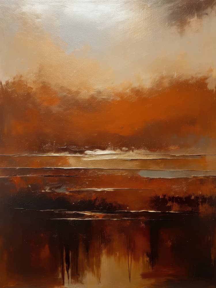 Abstract Sunset Reflections by Alpenglow Workshop — canvas wall art