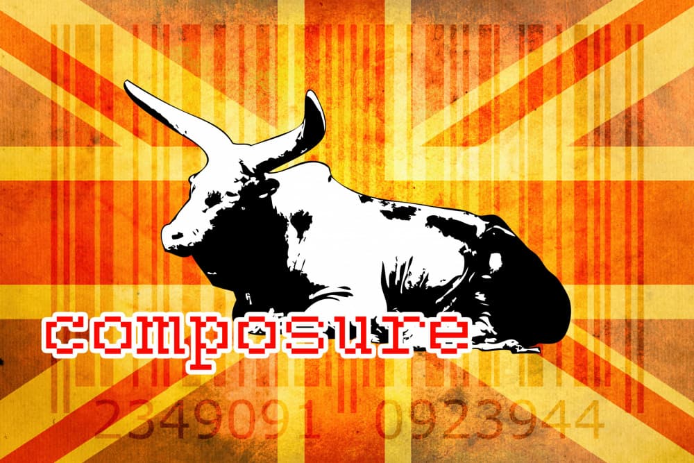 Composed British Bull by Rafal Kulik — canvas wall art