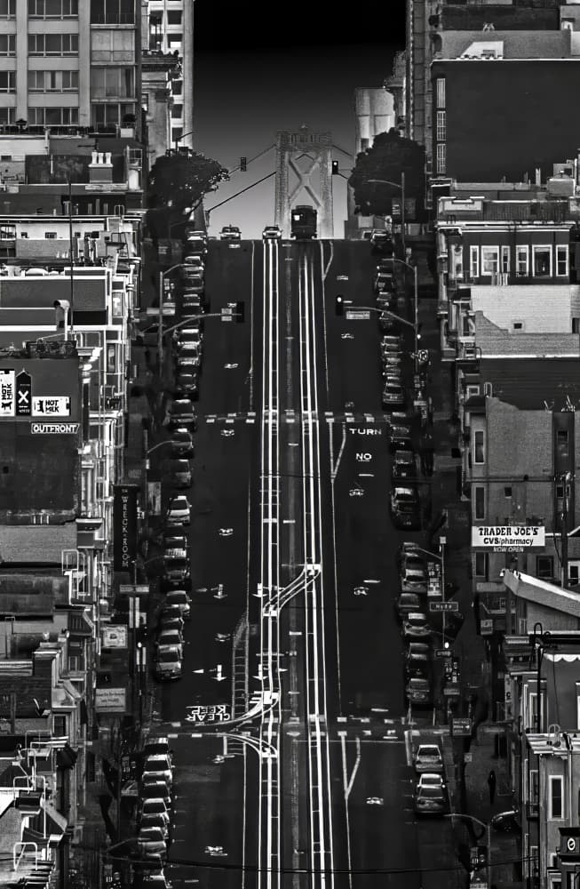 Steep San Francisco Street by Jiahong Zeng — canvas wall art