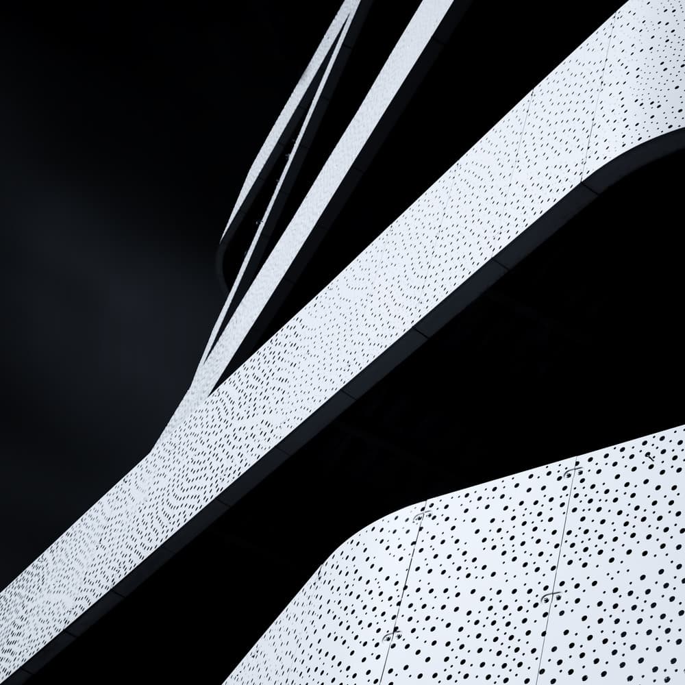 Sleek Geometric Curves by Jeroen van de Wiel — canvas wall art