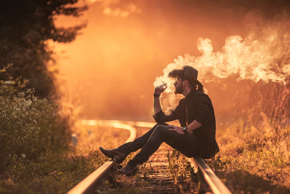 Contemplative Man Sunset by Amir Bajrich — canvas wall art