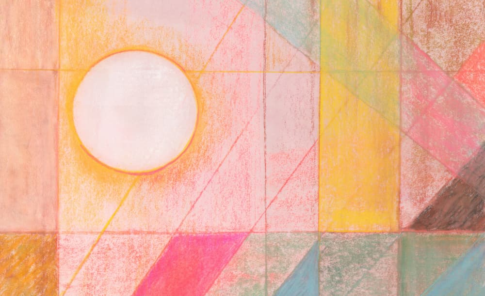 Soft Geometric Abstract by Renée Stramel — canvas wall art