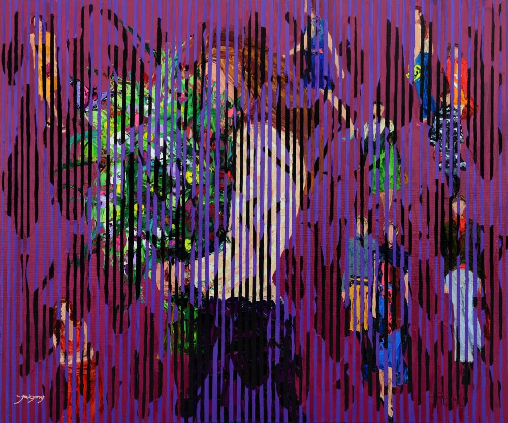 Violet City Bloom by Jukyong Park — canvas wall art