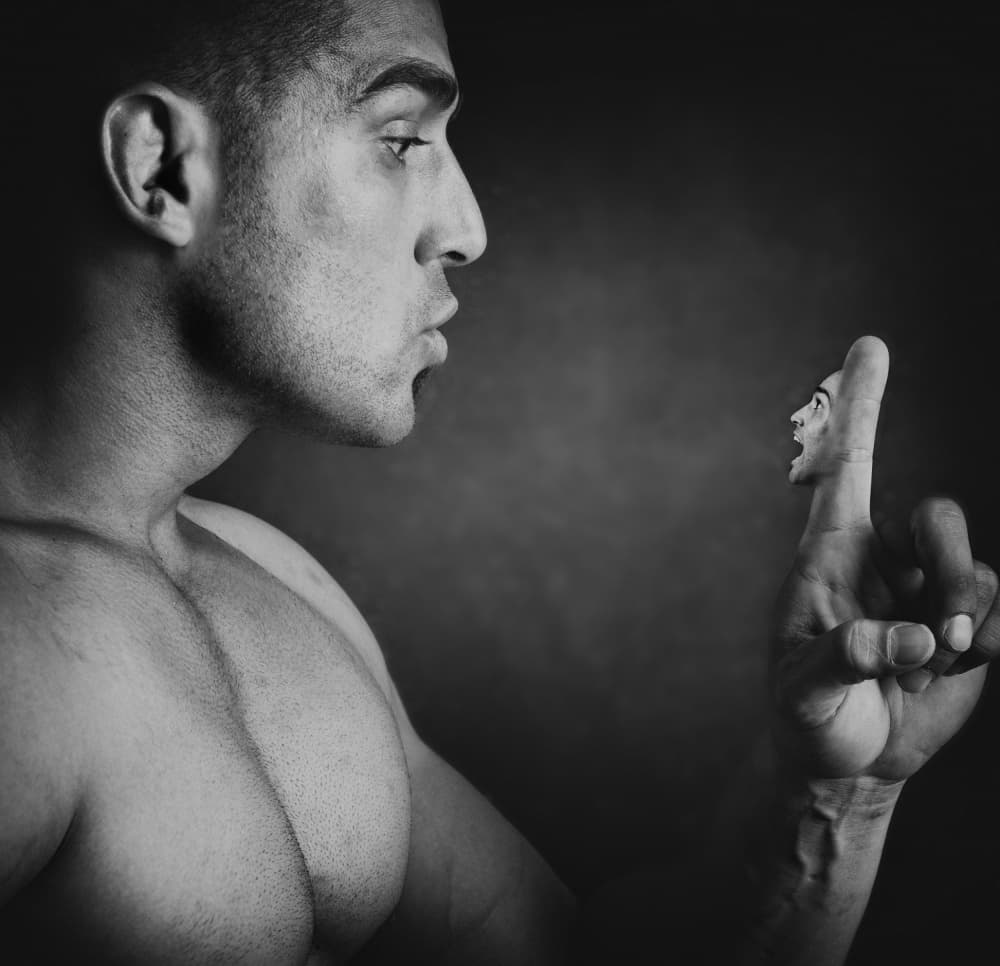 Man's Inner Voice by Hamze Dashtrazmi — canvas wall art