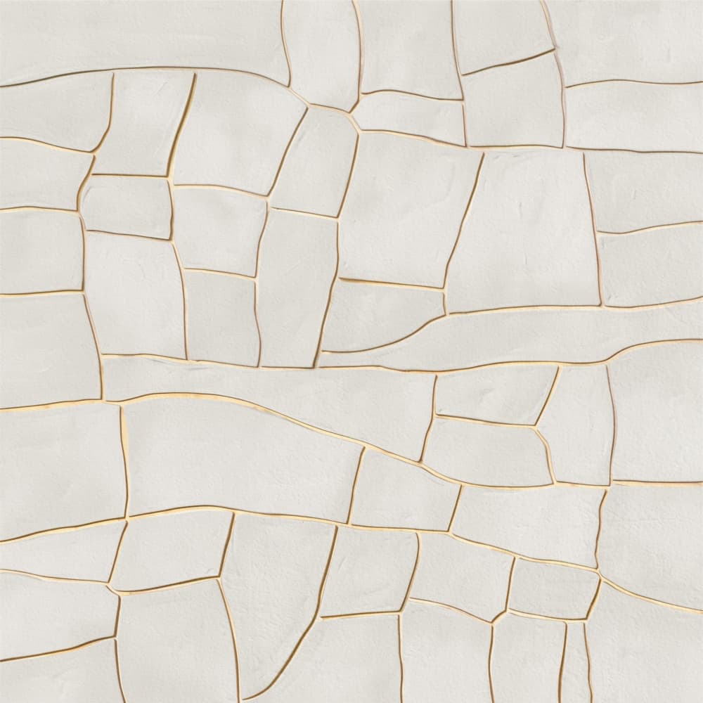 Organic White Gold Pattern by Alma — canvas wall art