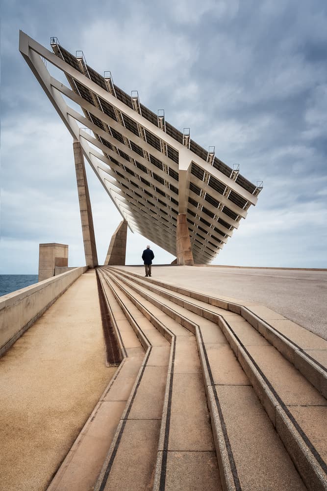 Modern Solar Architecture by Antoni Figueras — canvas wall art