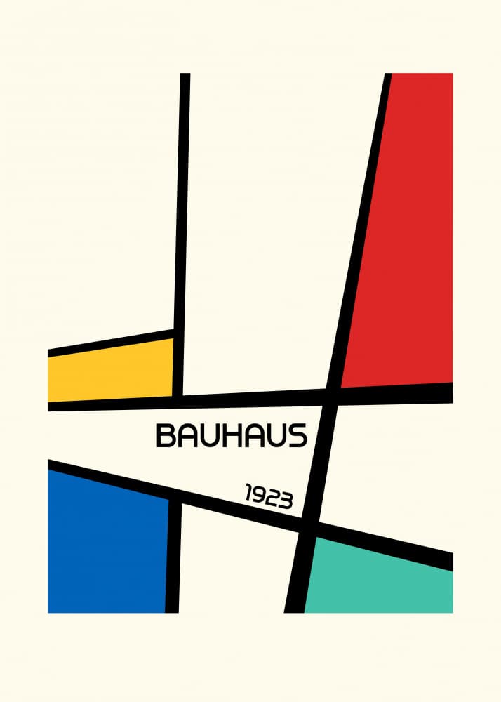 Modern Geometric Color Blocks by Retrodrome — canvas wall art