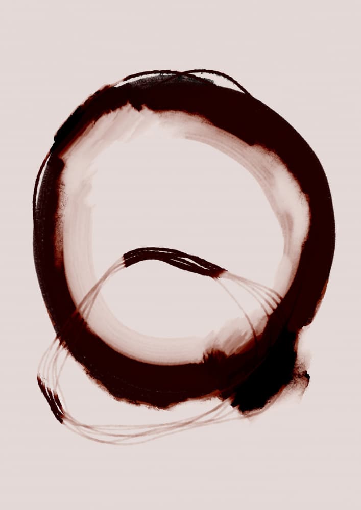 Crimson Circle by Treechild — canvas wall art