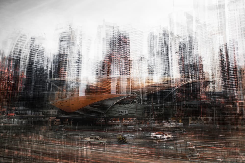 Abstract City Motion by Carmine Chiriacò — canvas wall art