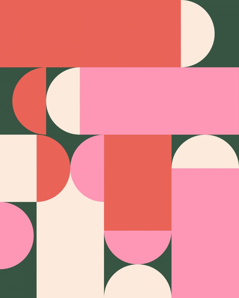 Geometric Color Blocks by Artprink — canvas wall art