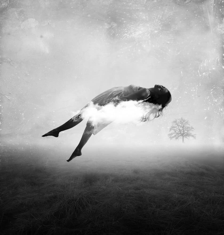 Floating Dream Woman by Hari Sulistiawan — canvas wall art