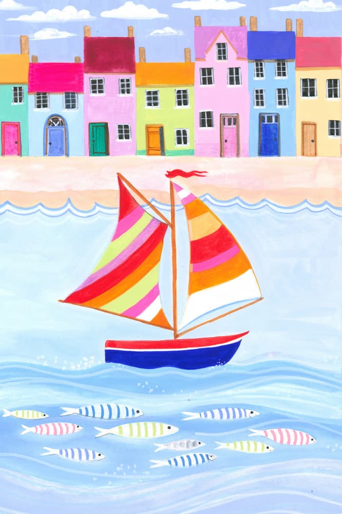 The Fishing Boat by Isabelle Brent — canvas wall art