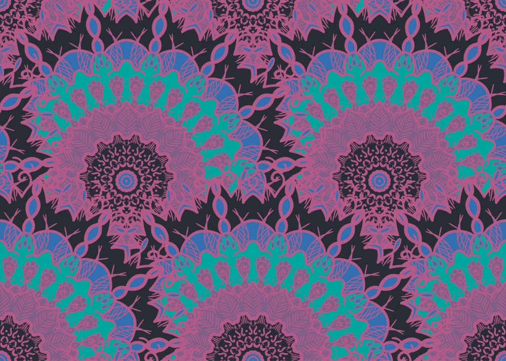 Vibrant Mandala Patterns by Marika Barsrsind — canvas wall art