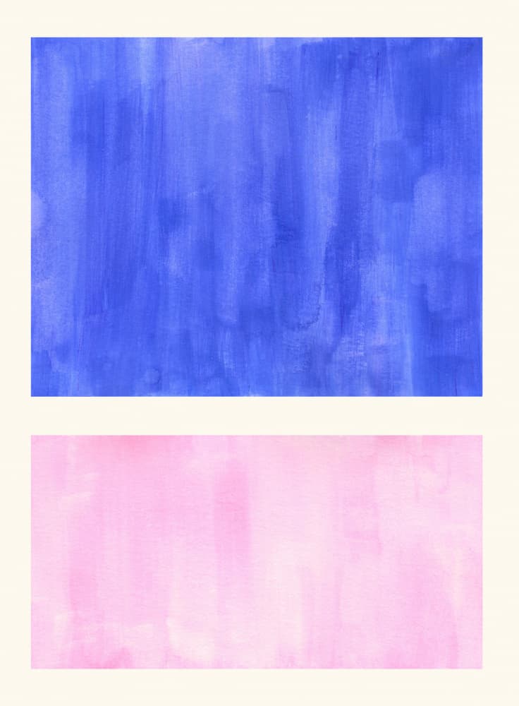 Soft Blue Pink Abstract by Ejaaz Haniff — canvas wall art