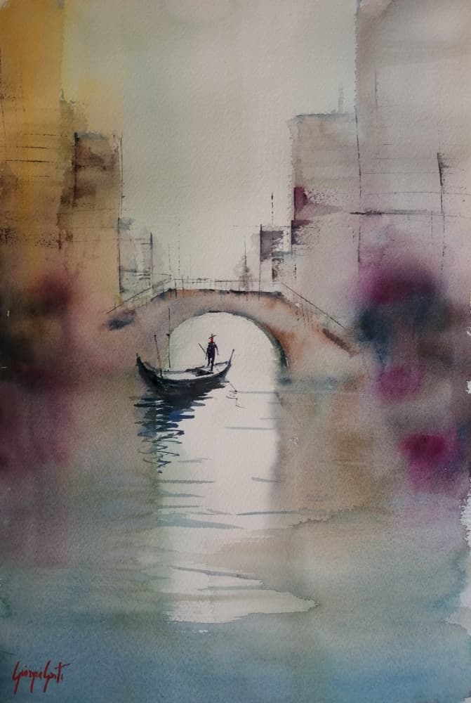 Venice Canal Serenity by Giorgio Gosti — canvas wall art