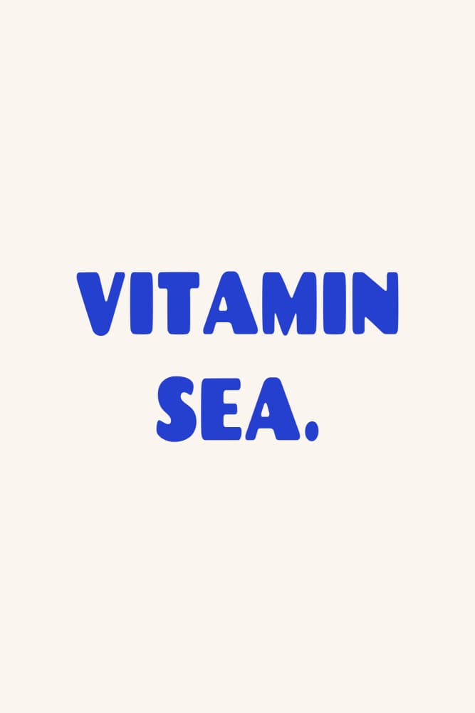 Vitamin Sea Ocean Blue by Karen Menzenbach — canvas wall art