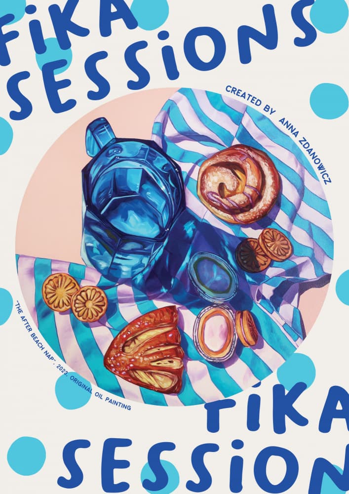 Summer Fika Treats by Anna Zdanowicz — canvas wall art