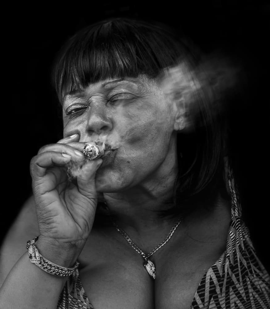 Intense Cigar Moment by willem — canvas wall art