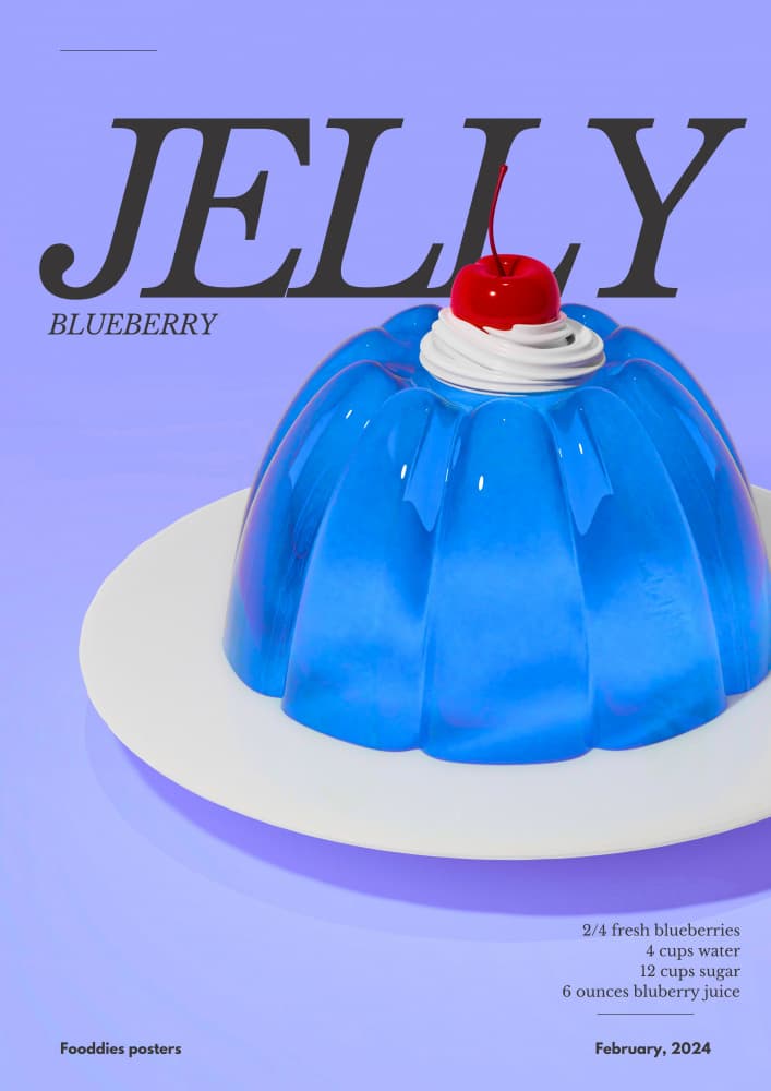 Vibrant Blueberry Jelly by Julia Ramiro — canvas wall art