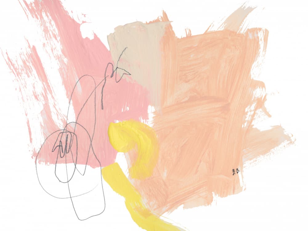 Modern Abstract Pastel by Bronwyn Baker — canvas wall art