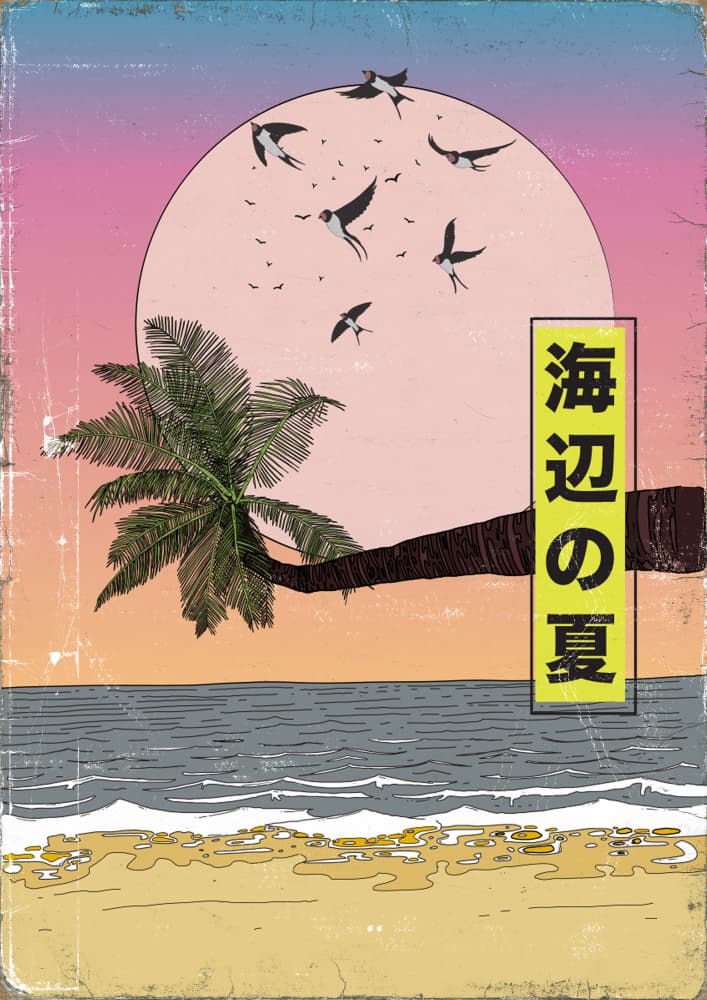 Summer Beach Sunset by Nicholas — canvas wall art