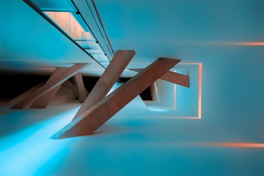 Futuristic Light Space by Jure Kravanja — canvas wall art