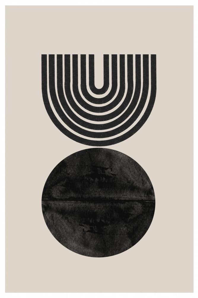 Monochrome Balance by THE MIUUS STUDIO — canvas wall art