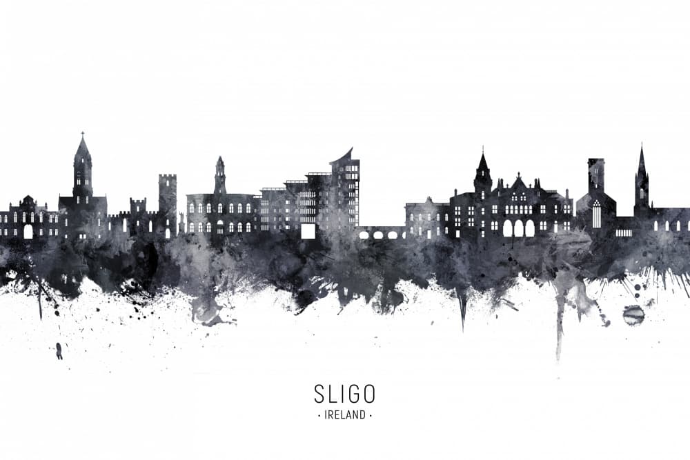 Sligo Ireland Skyline by Michael Tompsett — canvas wall art