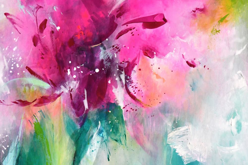 Vibrant Pink Bloom by Kirsten Handelmann — canvas wall art