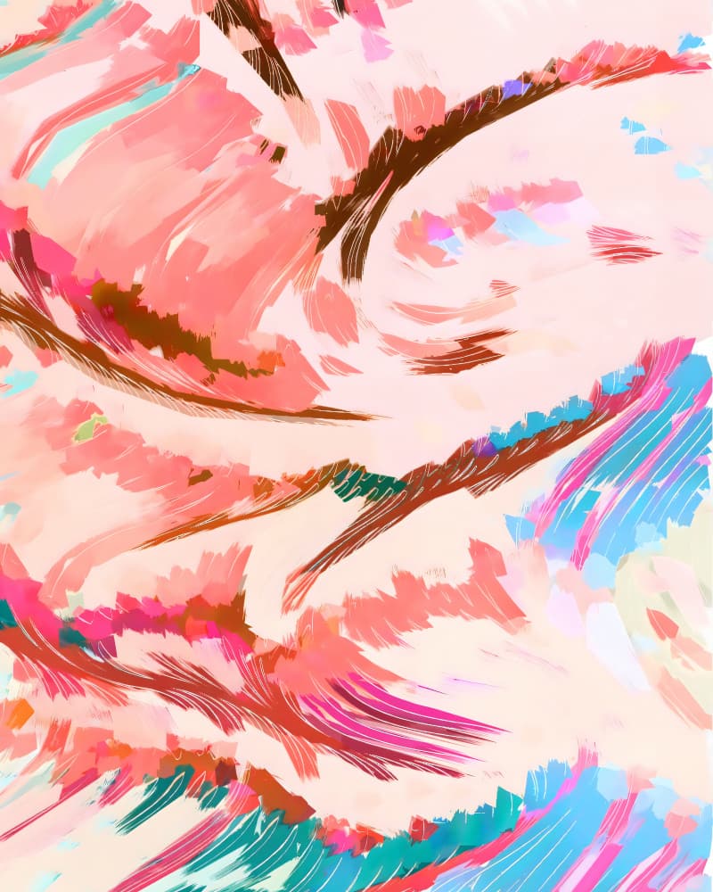 Colorful Fluid Abstract by Uma Gokhale — canvas wall art