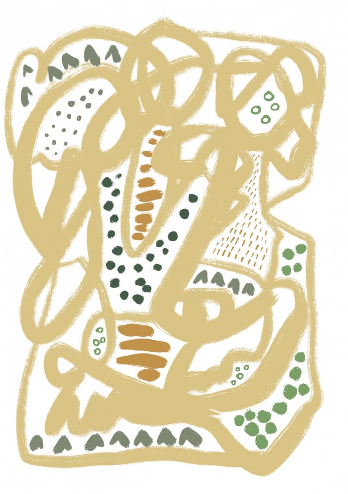 Earthy Patterns Abstract by Sharyn Bursic — canvas wall art