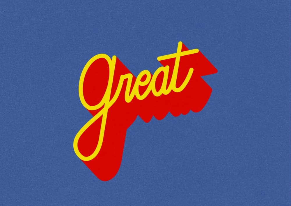 Bold Great Script by Guillaume Laserson — canvas wall art