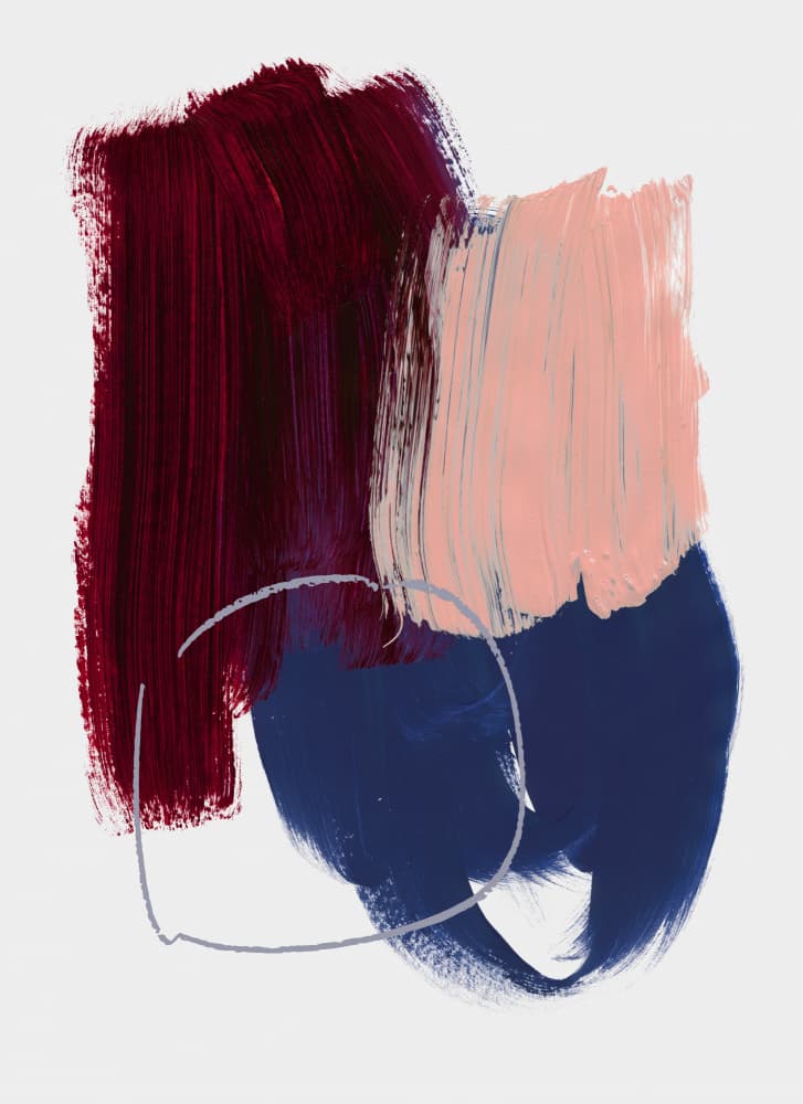 Abstract Brush Strokes 10x 300dpi by Mareike Böhmer — canvas wall art