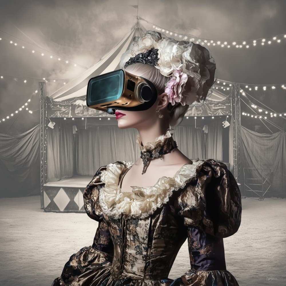 Rococo Digital Dream by Sue Skellern — canvas wall art